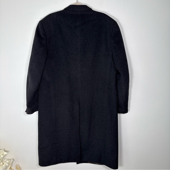 Kuppenheimer Men's Gray Cashmere Wool Blend Overcoat Trench Coat Size 47 - Picture 2 of 16